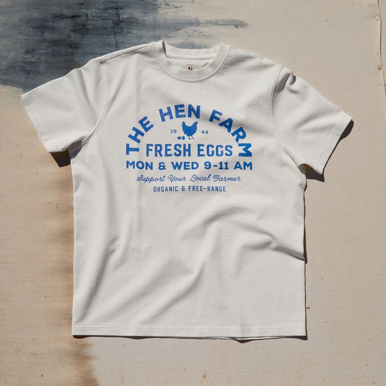 Printed Vintage Tee White 4